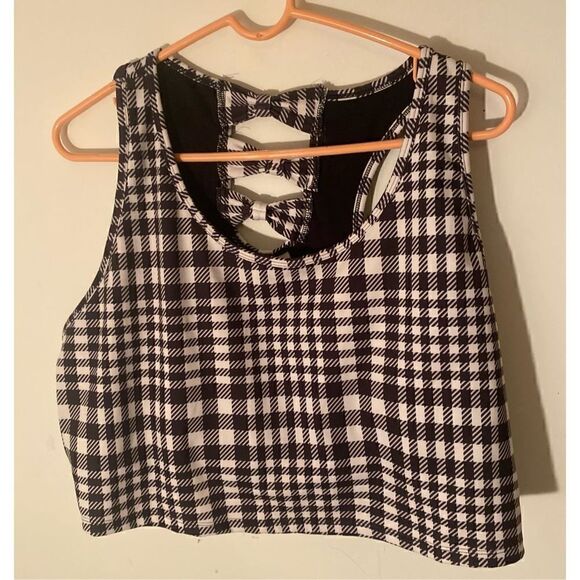 Cato Active Sports Bra 18/20 checks & bows - Picture 1 of 4
